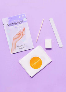 All-In-One Disposable Mani Kit With Lavender Gloves