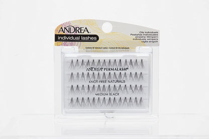 Andrea Permanent individual lashes Knot Free Naturals Medium Black #26510