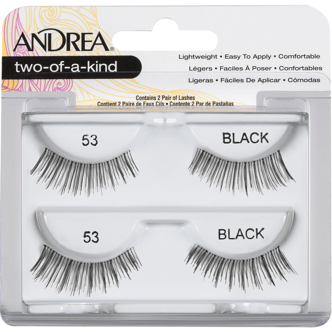 Andrea Twin Pack Lashes Black 53 #61795