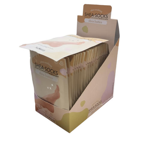 Avrybeauty Socks Shea Butter Box 25 Pair #AS001SHEA