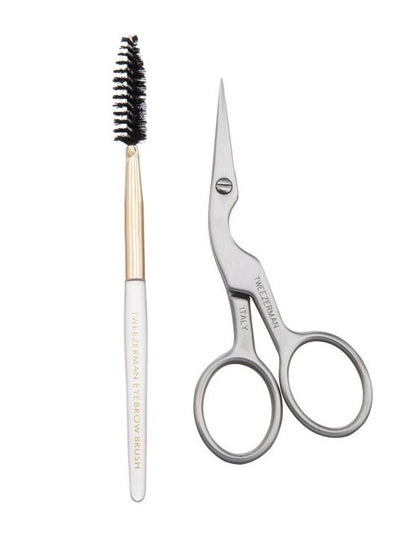 Tweezerman Stainless Brow Scissors Brush #2914-r