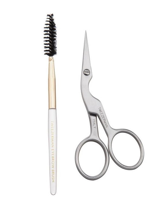 Tweezerman Stainless Brow Scissors Brush #2914-r