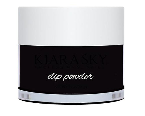 Kiara Sky Dip Powder -D435 Black To Black-Beauty Zone Nail Supply
