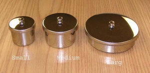 Stainless steel powder dish Medium-Beauty Zone Nail Supply