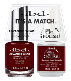 ibd Advanced Wear Color Duo Love at First Sangria 1 PK-Beauty Zone Nail Supply