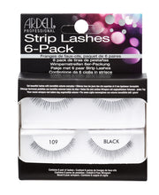 Load image into Gallery viewer, Ardell Natural False Eyelashes #109 6-Pack Black #60069-Beauty Zone Nail Supply