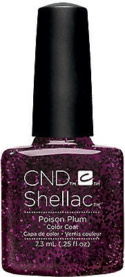 Cnd Shellac Poison Plum .25 Fl Oz-Beauty Zone Nail Supply