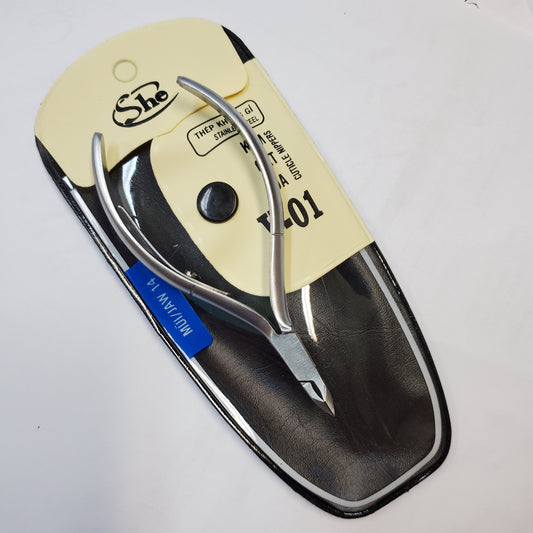She cuticle nipper Stainless Steel V-01-Beauty Zone Nail Supply