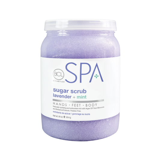 BCL SPA Sugar Scrub Lavender + Mint 64oz-Beauty Zone Nail Supply