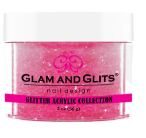 Glam & Glits Glitter Acrylic Powder (Glitter) 2 oz Electric Magenta - GAC36-Beauty Zone Nail Supply
