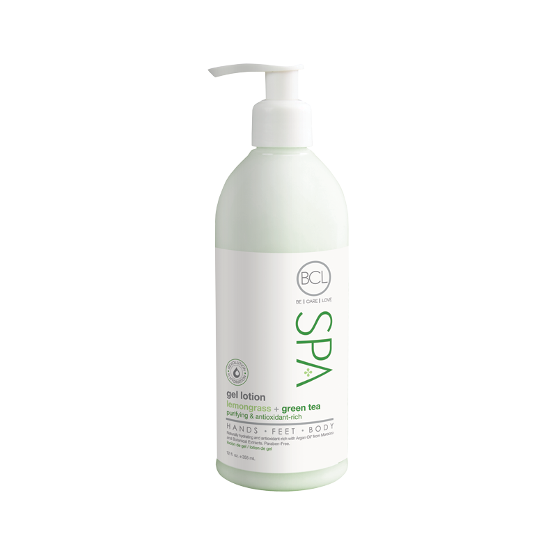 BCL SPA Gel Lotion Lemongrass + Green Tea 12oz