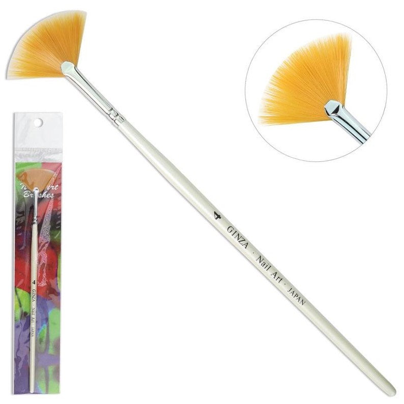 ART#4 GINZA BRUSH (FAN) H4 #260-Beauty Zone Nail Supply