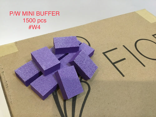 Mini Nail Buffer Purple White Grit 60/100 1500 pc #W4-Beauty Zone Nail Supply