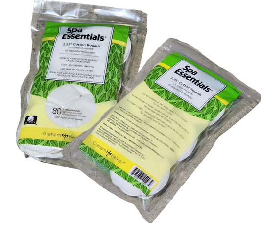 Graham Spa Essentials Professional Cotton Rounds 2.25 Inch 80 ct / Bag #55493