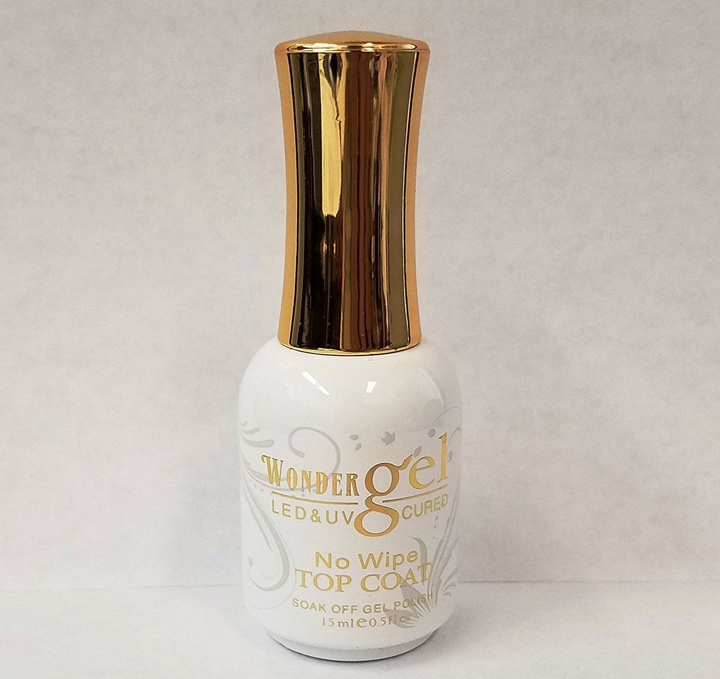 Wonder gel Top Coat no-wipe UV/LED Cured 0.5 oz-Beauty Zone Nail Supply