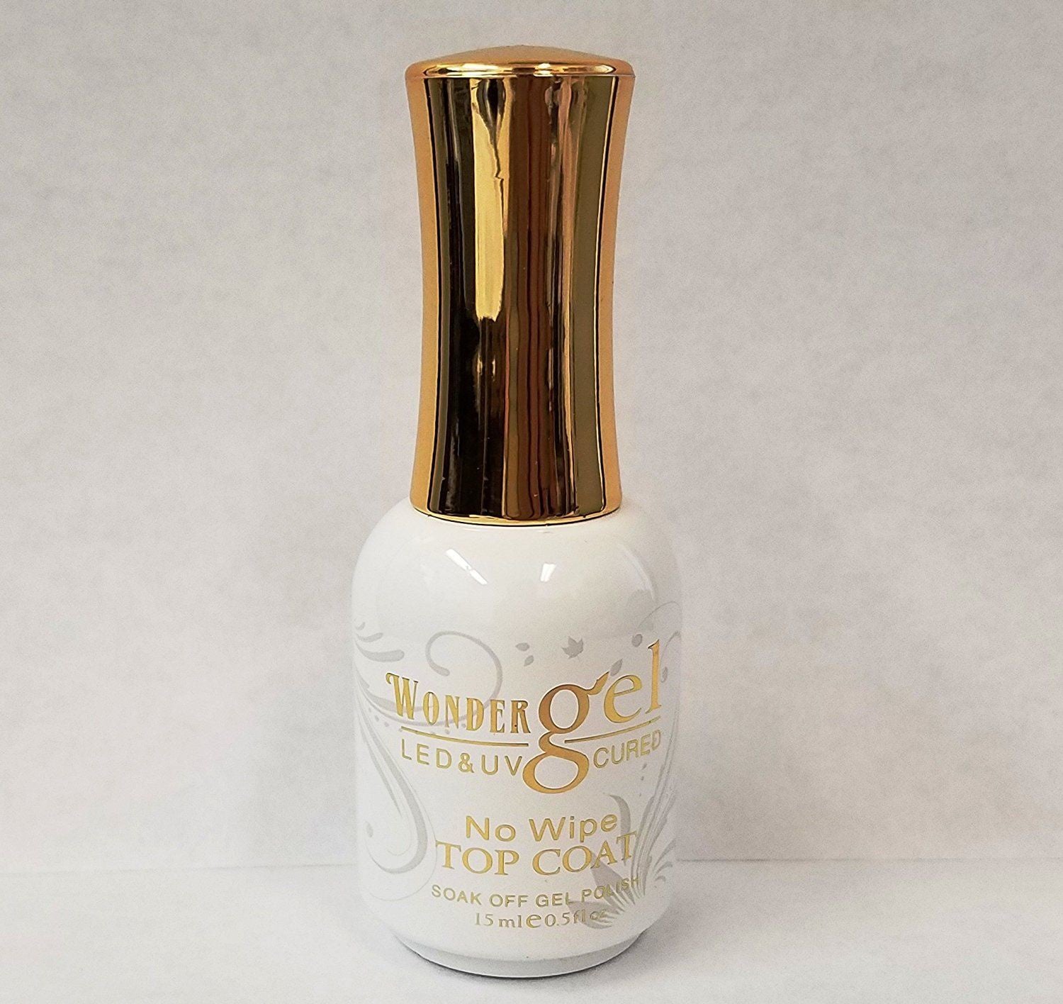 Wonder gel Top Coat no-wipe UV/LED Cured 0.5 oz-Beauty Zone Nail Supply