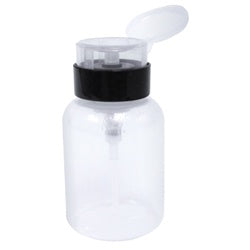 4 oz Clear Pump Dispenser Empty Bottle #DL-C161-Beauty Zone Nail Supply