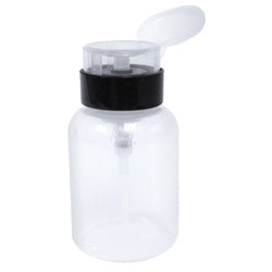 4 oz Clear Pump Dispenser Empty Bottle #DL-C161-Beauty Zone Nail Supply