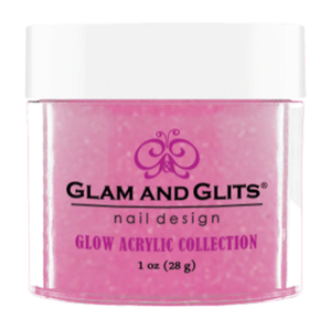 Glam & Glits Glow Acrylic (Shimmer) 1 oz Love Me Tinder- GL2043-Beauty Zone Nail Supply