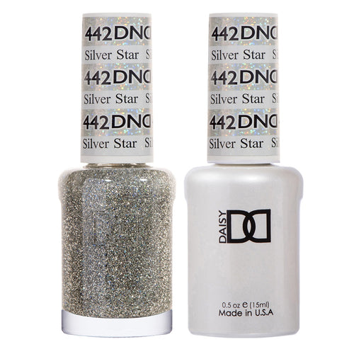DND Duo Gel & Lacquer Silver Star #442-Beauty Zone Nail Supply