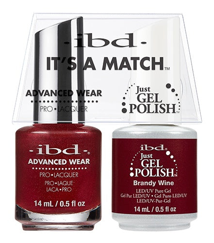 ibd Advanced Wear Color Duo Brandy Wine 1 PK-Beauty Zone Nail Supply