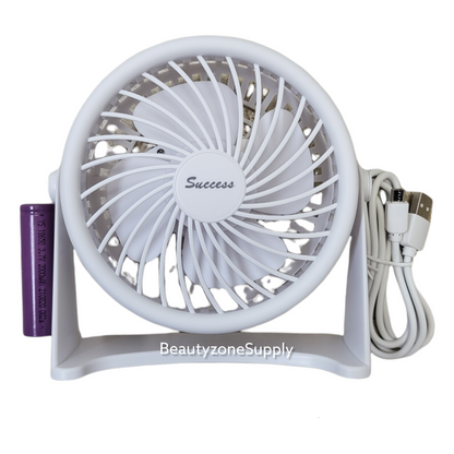 BF02 Success Rechargeable Mini Table Nail Fan White