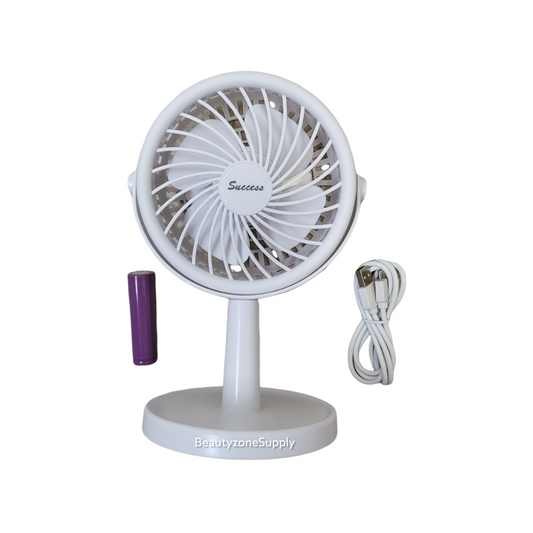 BF03 Success Rechargeable Mini Table Nail Fan Tall White