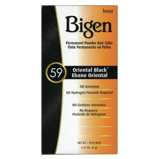 Bigen Permanent Powder Hair Color 59 Oriental Black