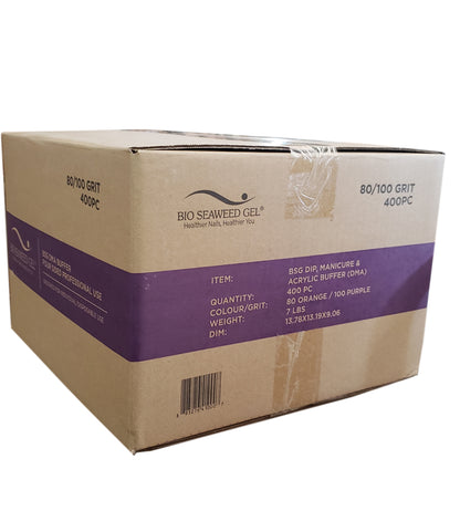 Bio seaweed Buffer purple orange-Beauty Zone Nail Supply