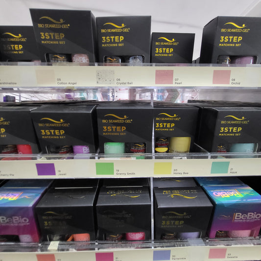 Bio Seaweed BeBio 3 Step Gel polish & Nail Lacquer Whole Line 138 color Free Ship! Free Colors Chart