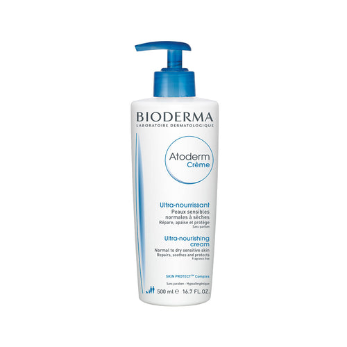 Bioderma Atoderm Cream for Very Dry or Sensitive Skin - 16.7 fl. oz 500 ml