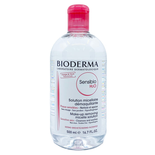 Bioderma Sensibio H2O Micellar Water Makeup Remover - 16.7 fl oz 500 ml