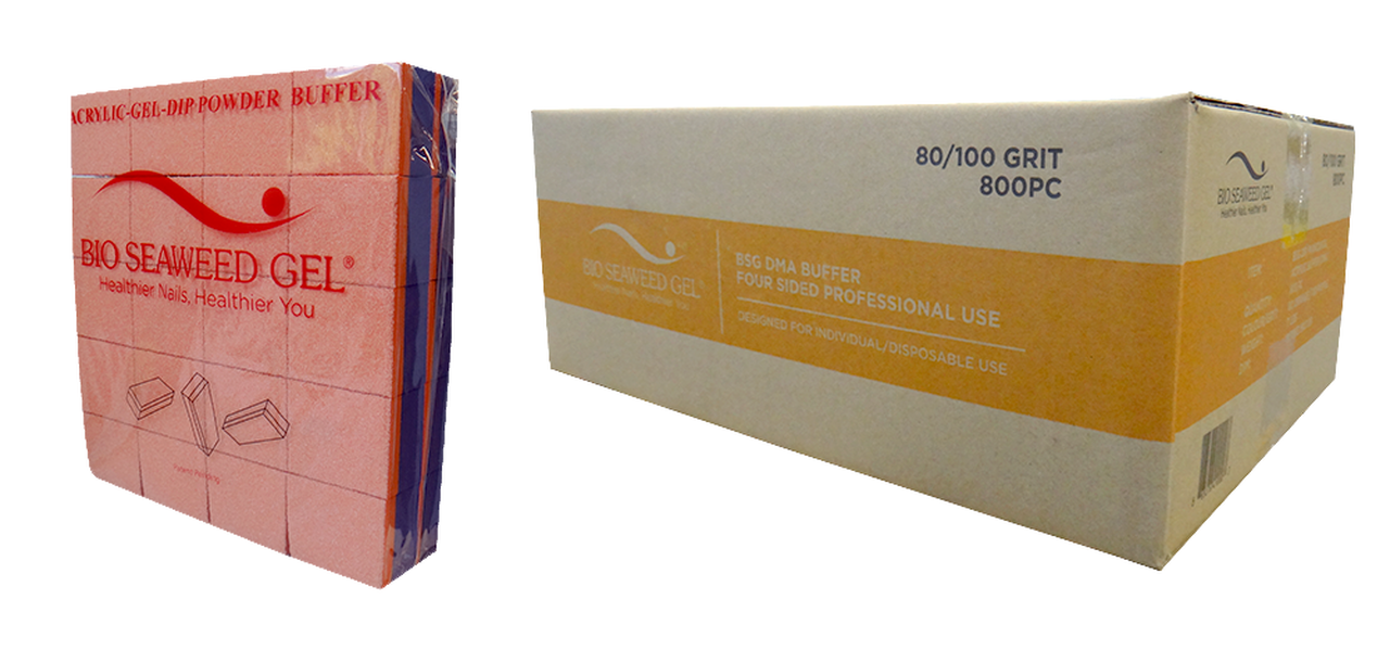 Bio seaweed Buffer purple orange-Beauty Zone Nail Supply