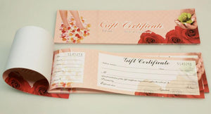 Gift certificate with number 0 #9552-0417b-Beauty Zone Nail Supply