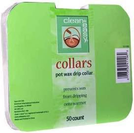 Clean & Easy Pot Wax Drip Collars 50 Pcs #41106-Beauty Zone Nail Supply