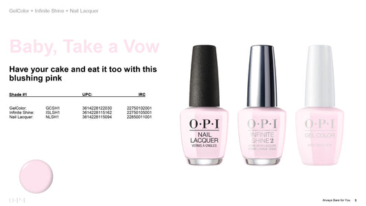 OPI infinite Shine Baby, Take a Vow #ISLSH1-Beauty Zone Nail Supply