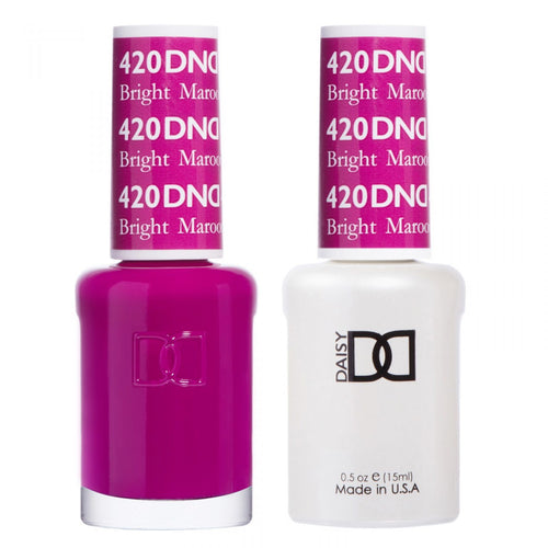 DND Duo Gel & Lacquer Bright Maroon #420-Beauty Zone Nail Supply