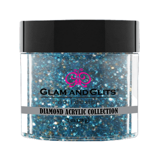 Glam & Glits Diamond Acrylic (Glitter) 1 oz Icey Blue - DAC54-Beauty Zone Nail Supply