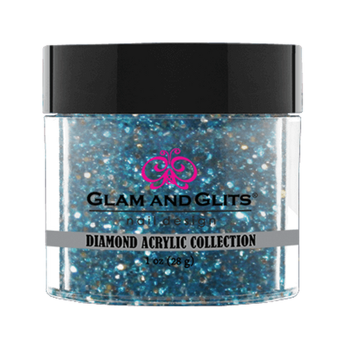 Glam & Glits Diamond Acrylic (Glitter) 1 oz Icey Blue - DAC54-Beauty Zone Nail Supply