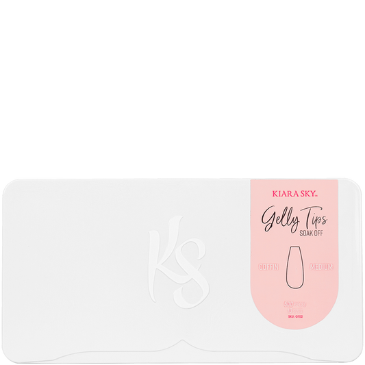 Kiara Sky Gelly Tip Medium Coffin 500 tips #GT02-Beauty Zone Nail Supply