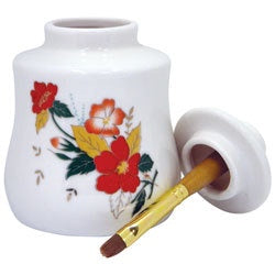 DL Pro Cuticle Oil Jar with Brush 100 ml DL-C251-Beauty Zone Nail Supply