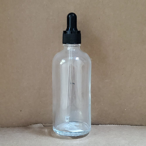Clear bottle with dropper #5892-Beauty Zone Nail Supply
