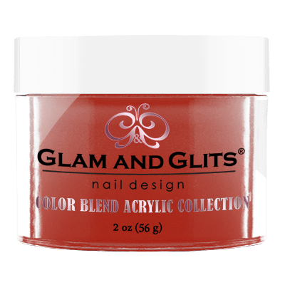 Glam & Glits Acrylic Powder Color Blend Caught Red Handed 2 Oz- Bl3042-Beauty Zone Nail Supply