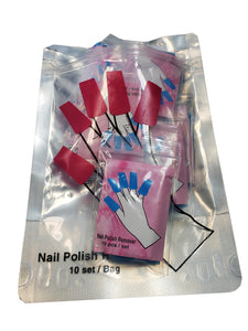 Nail Polish Remover pouch 10 pc./ bag-Beauty Zone Nail Supply