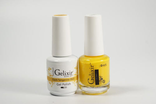 Gelixir Duo Gel & Lacquer Dark Tangerine 1 PK #063-Beauty Zone Nail Supply