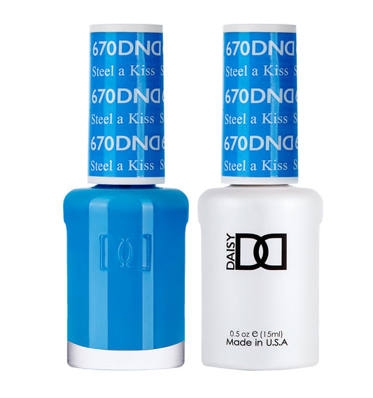 DND Duo Gel & Lacquer Steel a Kiss #670-Beauty Zone Nail Supply