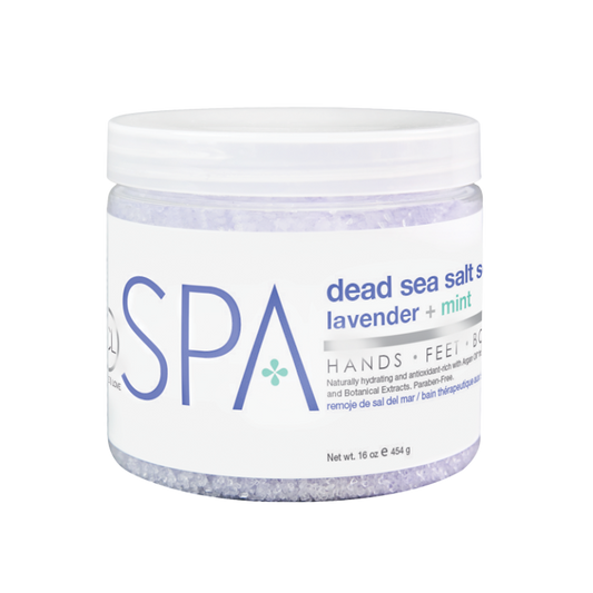 BCL SPA Dead Sea Salt Soak Lavender + Mint 16oz-Beauty Zone Nail Supply