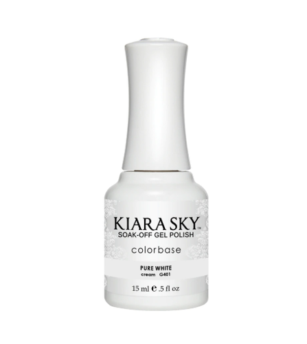 Kiara Sky Gel -G401 Pure White-Beauty Zone Nail Supply