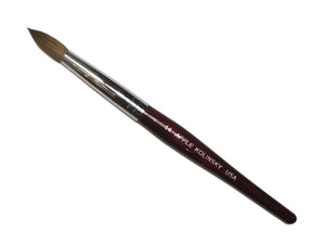 Apple Acrylic Nail Brush Kolinsky Red Wood Size 14