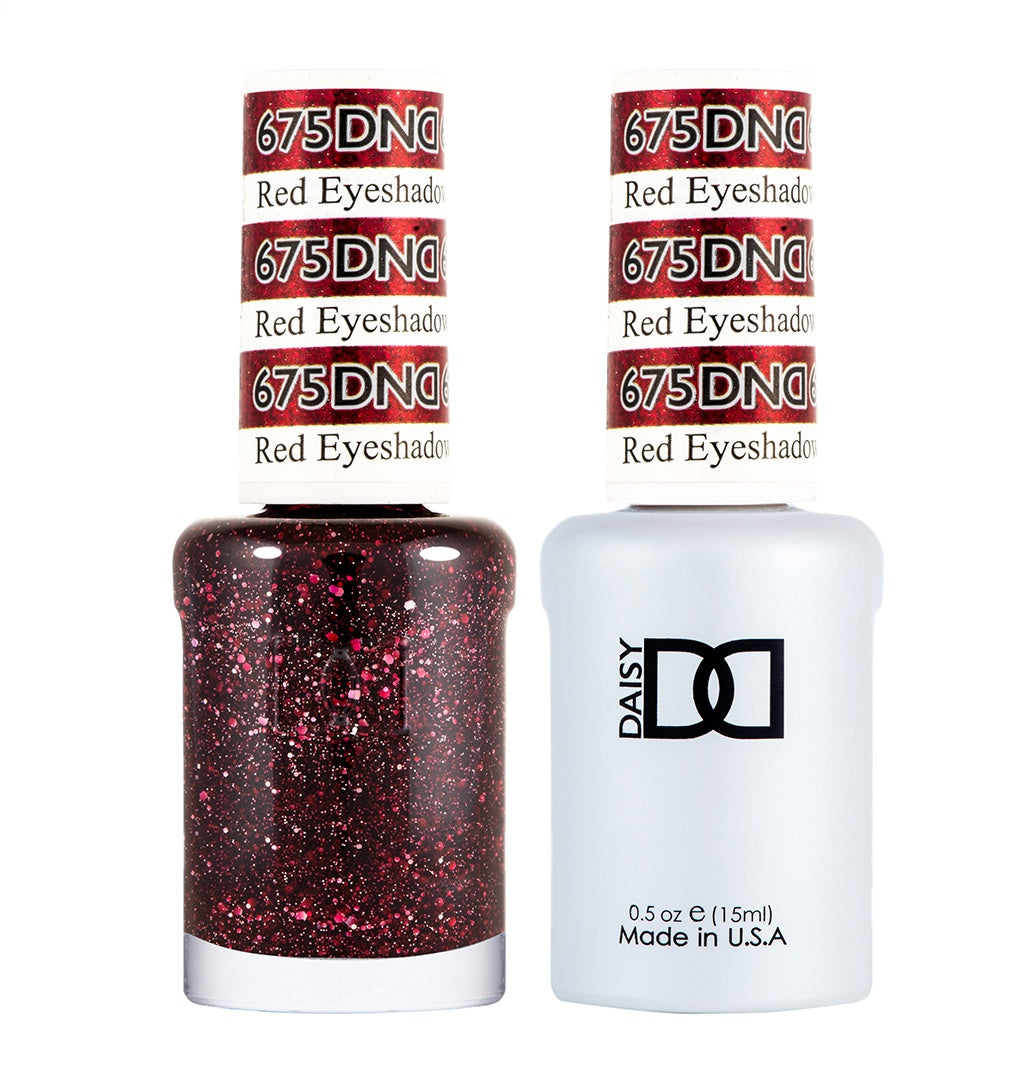 DND Duo Gel & Lacquer Red Eyeshadow #675-Beauty Zone Nail Supply
